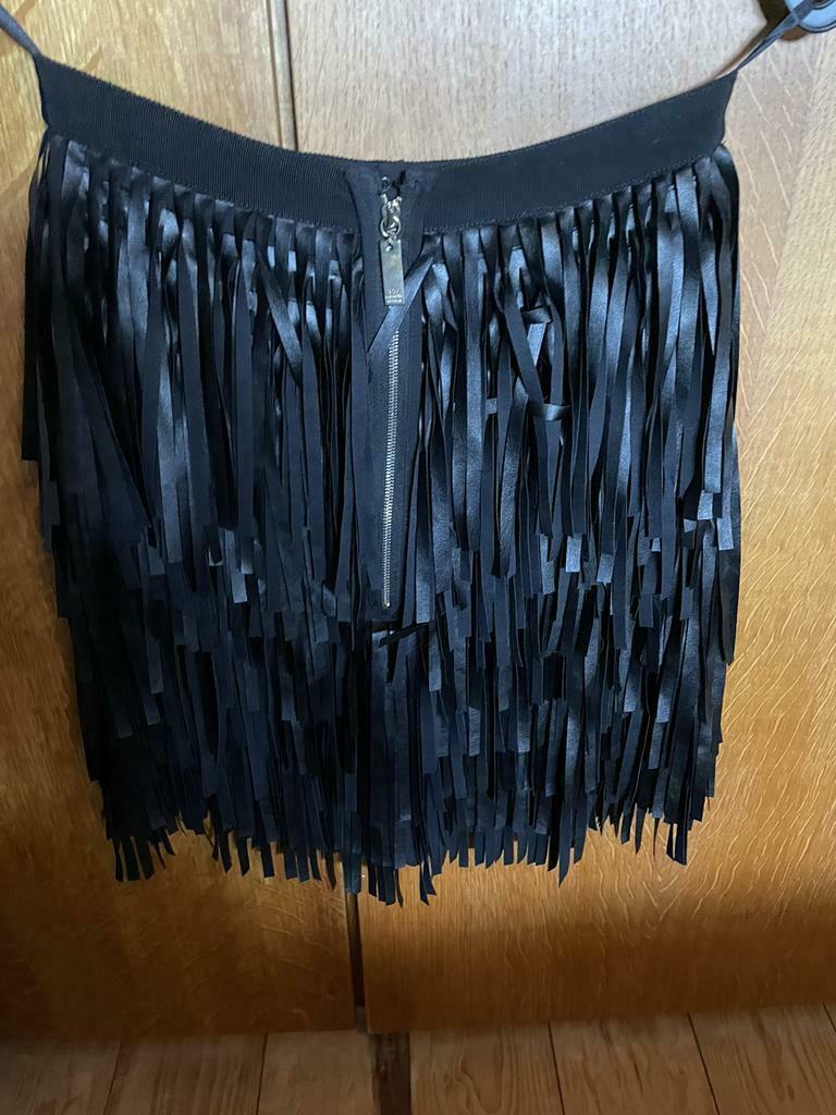 Elisabetta Franchi rok met franjes, Zo goed als nieuw, Maat 36 (S)