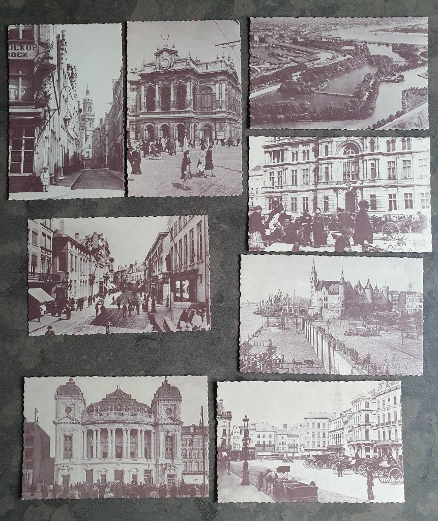 Antwerpen Anvers 8 reproductiekaarten 100 jaar Grand Bazar, Enlèvement ou Envoi, 1980 à nos jours, Non affranchie, Anvers