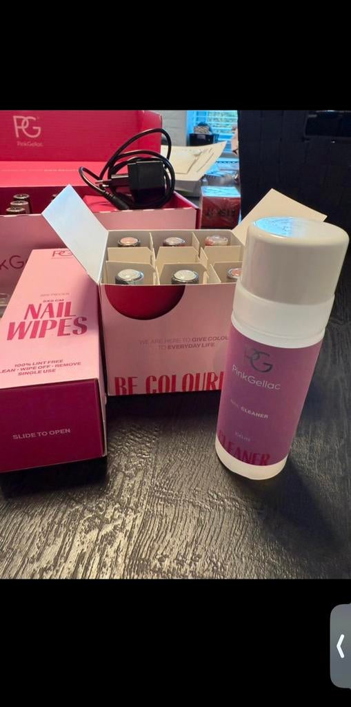 Pinkgellac complete set, Ophalen of Verzenden, Zo goed als nieuw