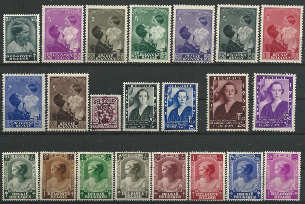 BELGIE - JAARGANG 1937, Orginele gom, Ophalen of Verzenden, Zonder stempel, Postfris