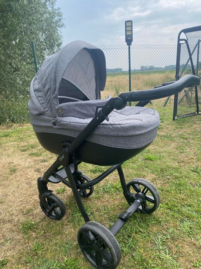 Quax Avenue Kinderwagen + Reiswieg Grijs Compleet, Autres marques, Avec nacelle, Enlèvement, Utilisé