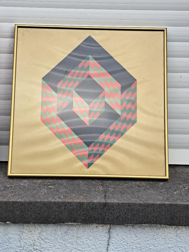 Serigraphie vasarely, Antiquités & Art, Enlèvement ou Envoi