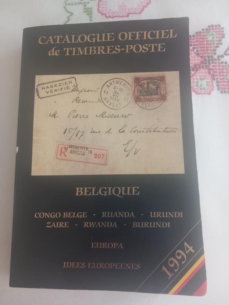 Livre. Catalogue officiel timbres poste Belgique  1994. 39e, Collections, Enlèvement ou Envoi, Comme neuf