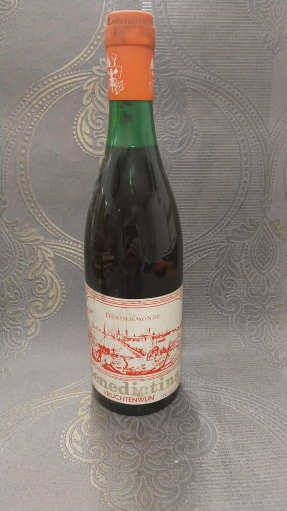 Volle fles Benedictina Vruchtenwijn Dendermonde, Ophalen of Verzenden, Gebruikt, Overige typen