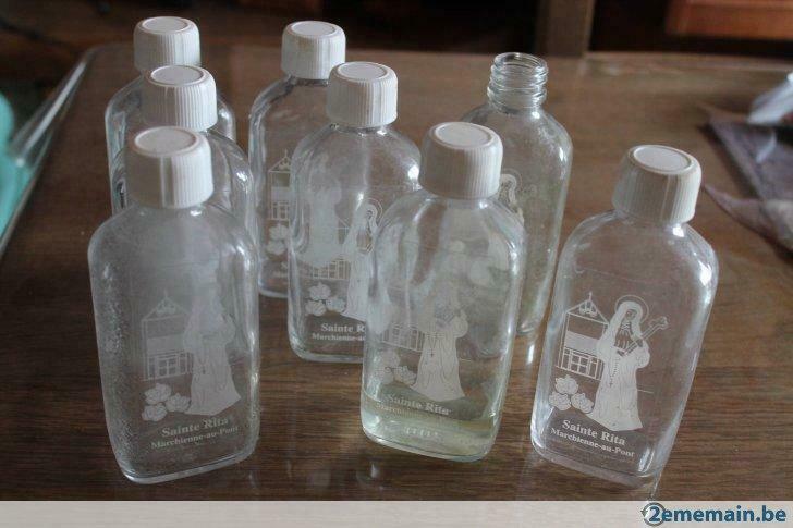 bouteilles religieuses Sainte Rita, Utilisé