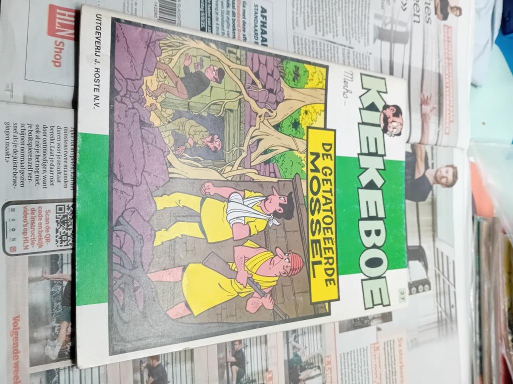 Kiekeboe de getatoeeerde mossel, Boeken, Eén stripboek, Merho, Ophalen, Gelezen