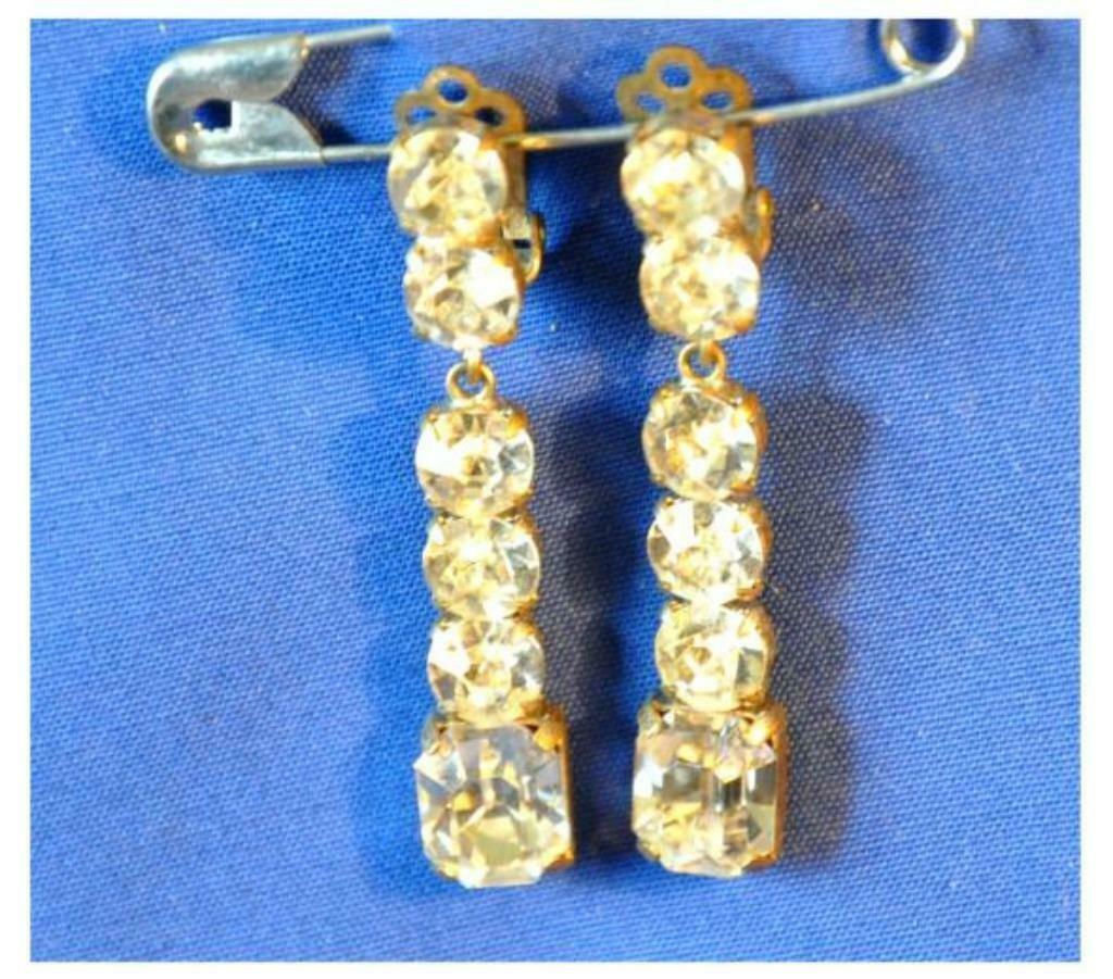 §  paire boucles d'oreilles clip de fantaisie vintage   (n8), Enlèvement ou Envoi, Autres couleurs, Utilisé, Pendantes
