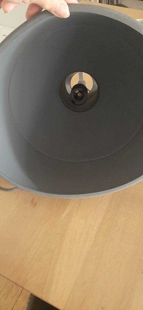 Muuto unfold hanglamp antraciet,  32.5 cm doorsnee, Ophalen of Verzenden, Zo goed als nieuw, Kunststof, Industrieel