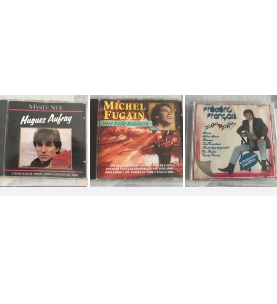 3 CD de chanteurs français:Hugues Aufray, Michel Fugain etc., Enlèvement ou Envoi, Utilisé