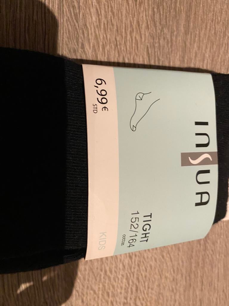 Nieuwe zwarte broekkousen meisje maat 152/164, Neuf, Enlèvement ou Envoi, Vêtements de nuit ou Sous-vêtements, Fille