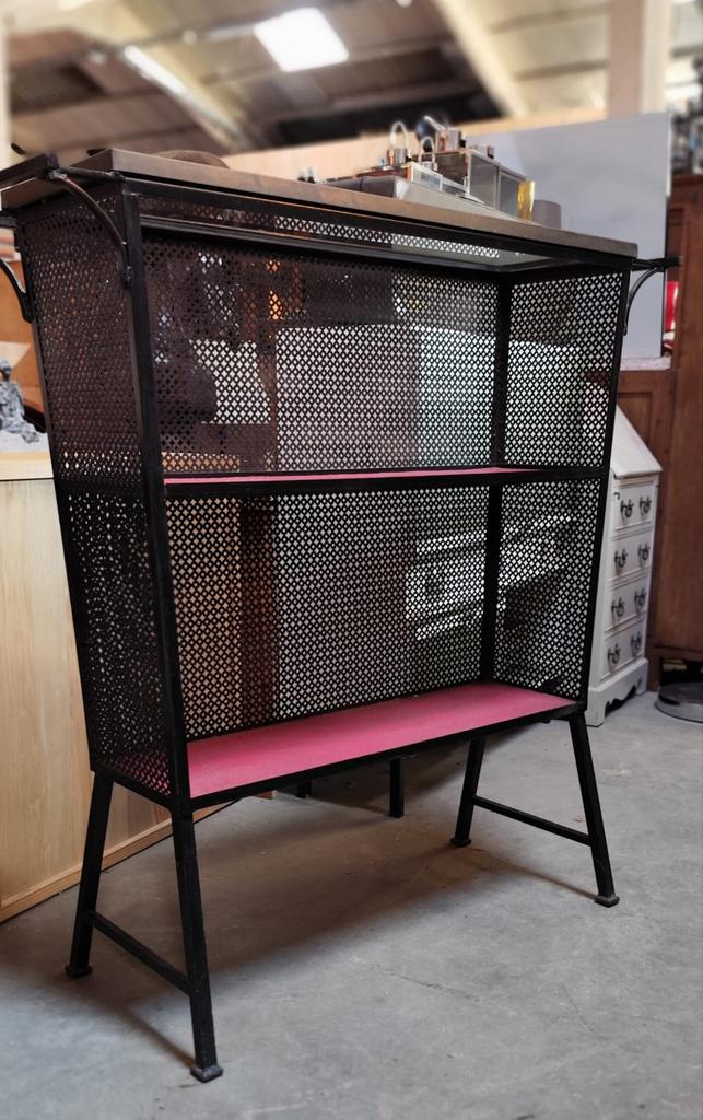 retro.vintage metalen rek, Verzamelen, Ophalen