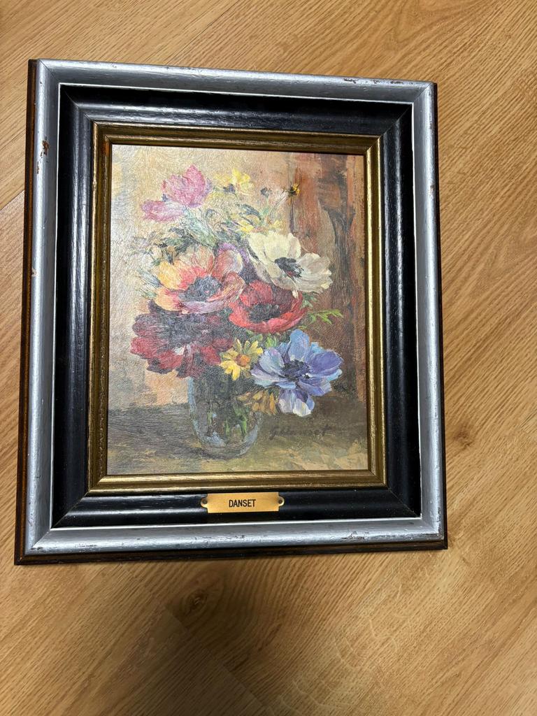 Danset olieverfschilderij, Ophalen of Verzenden