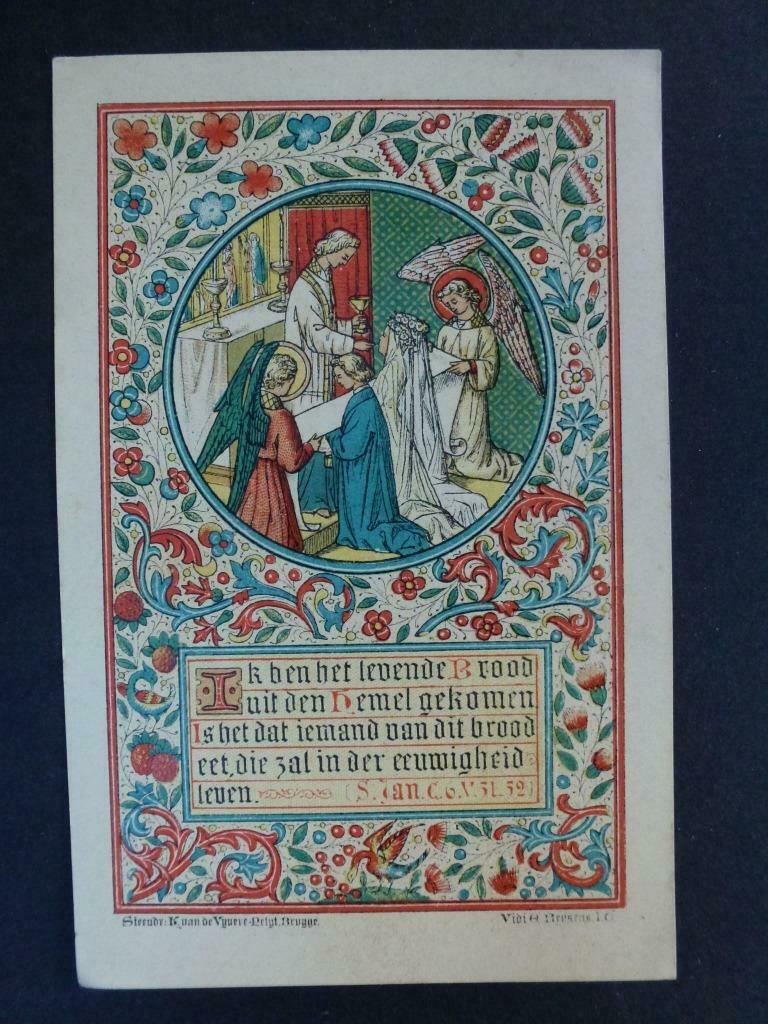 bidprentje eerste communie Michiels Victor 1901, Verzenden, Bidprentje