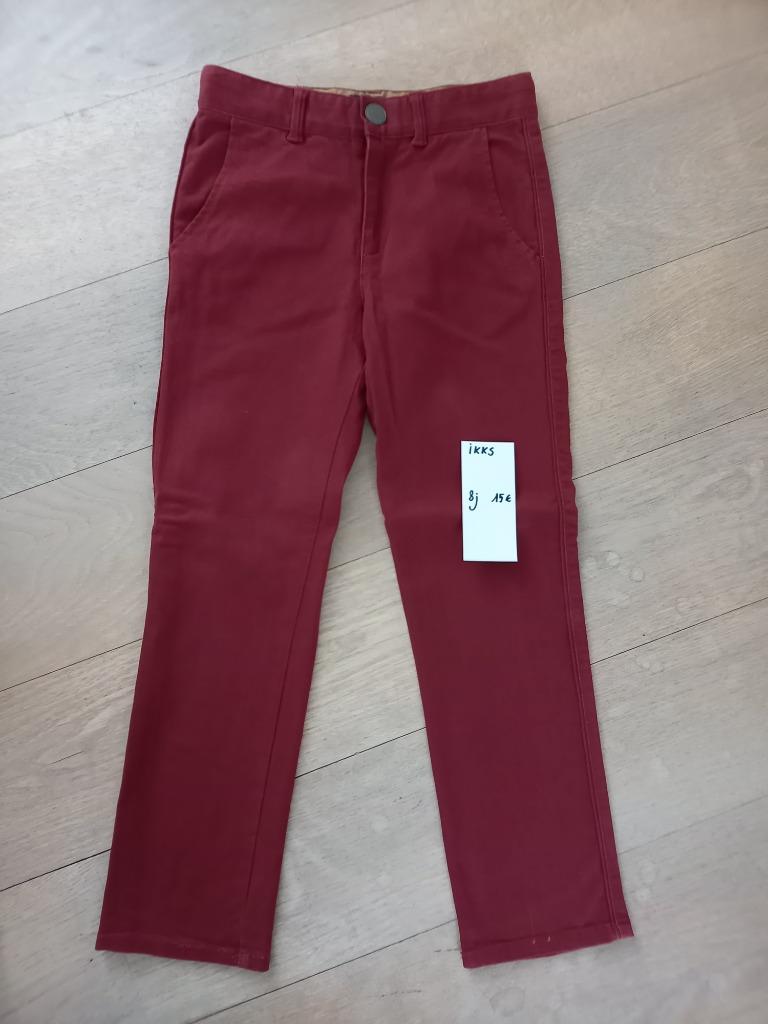 IKKS slack fit nieuwstaat broek 8 jaar Maat 128, Kinderen en Baby's, Kinderkleding | Maat 128, Zo goed als nieuw, Jongen, Broek
