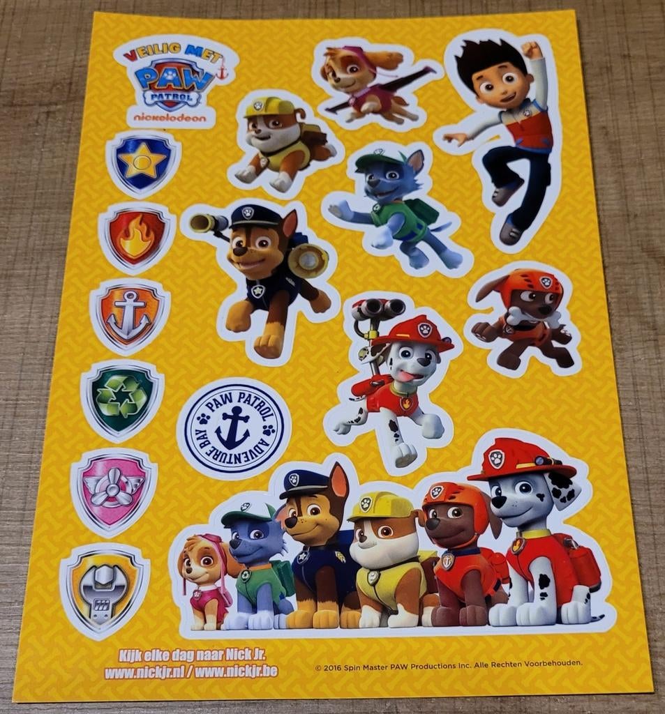 Paw Patrol: lot stickers, Ophalen of Verzenden, Zo goed als nieuw, Strip of Tekenfilm