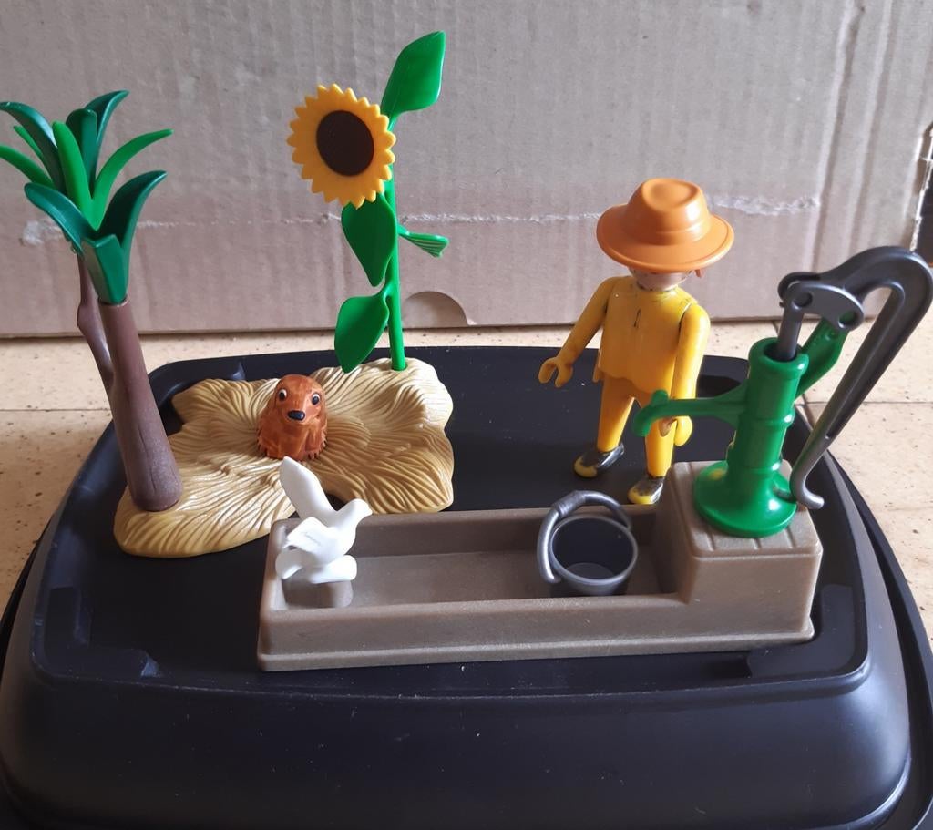 playmobil landelijk tafereel: bij de waterpomp, Ophalen of Verzenden, Zo goed als nieuw