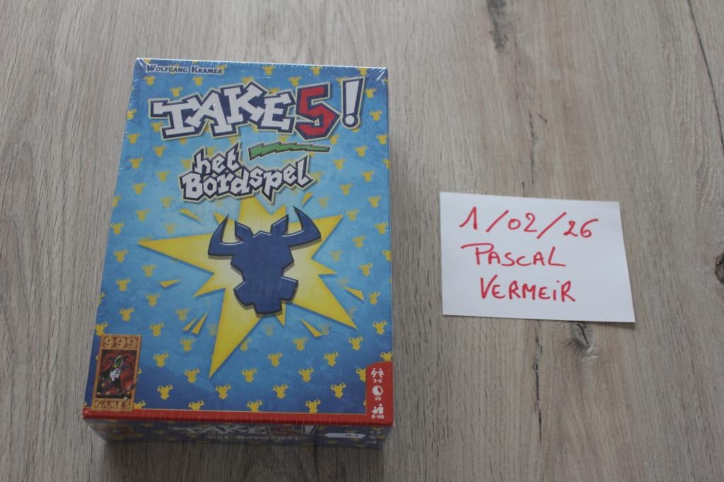 Take 5 bordspel, Hobby en Vrije tijd, Vijf spelers of meer, Ophalen of Verzenden, Nieuw, 999 Games