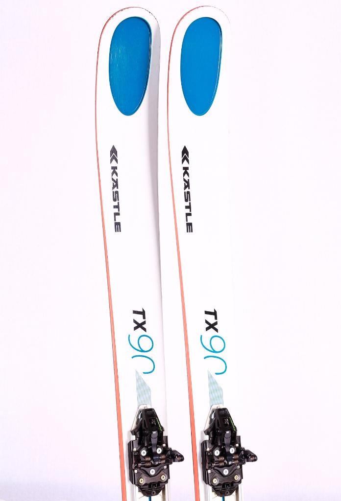 168 toerski's KASTLE TX 90, blue/white, dual rise, Sport en Fitness, Skiën en Langlaufen, Gebruikt, Ophalen of Verzenden, Carve