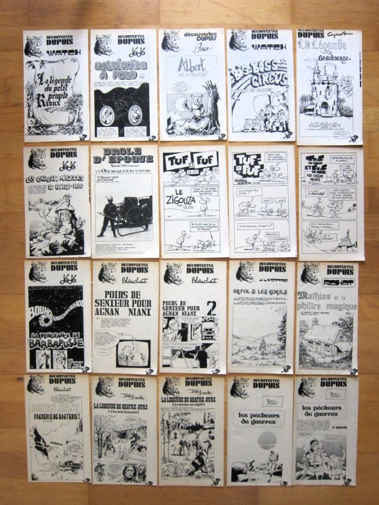 37 suppléments Spirou Découvertes Dupuis (1974 - 1978), Plusieurs BD, Enlèvement ou Envoi, Utilisé, Collectif