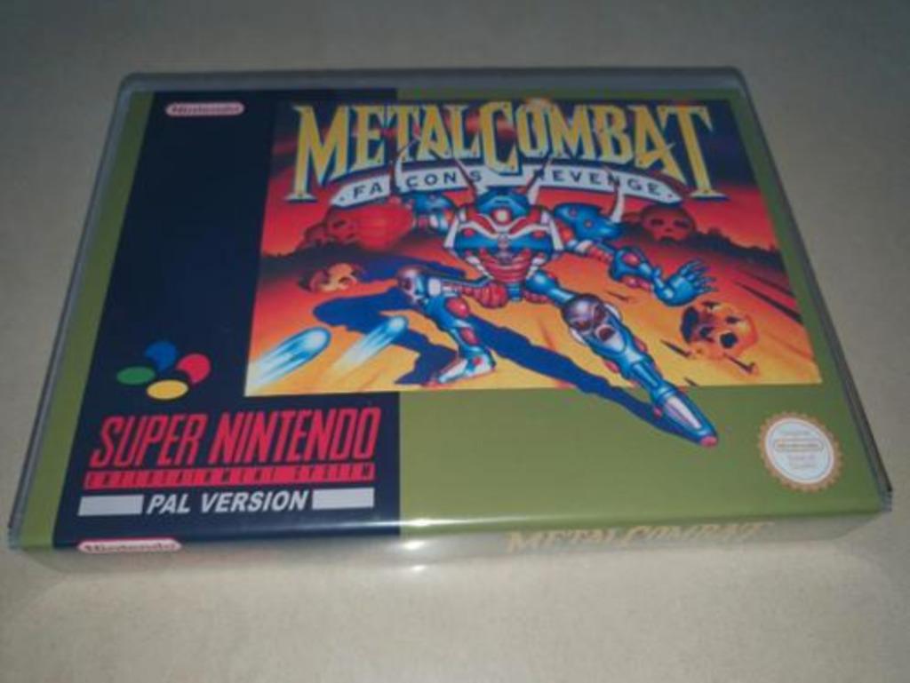Metal Combat Falcon's Revenge SNES Game Case, Verzenden, Zo goed als nieuw
