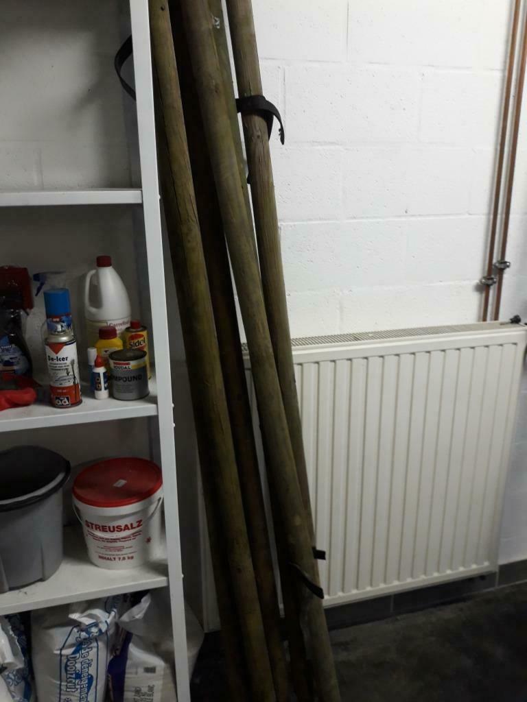 Houten palen, Ophalen, Gebruikt
