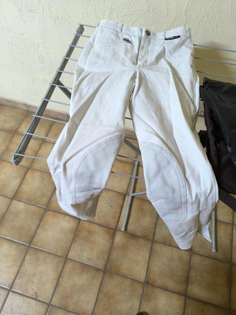 Witte rijbroek Eurostar maat 164, Dieren en Toebehoren, Paardrijkleding, Ophalen of Verzenden, Zo goed als nieuw, Kinderen, Onderkleding