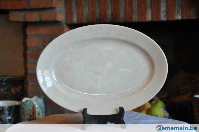 ancien et grand plat de service faience masstricht, Enlèvement ou Envoi