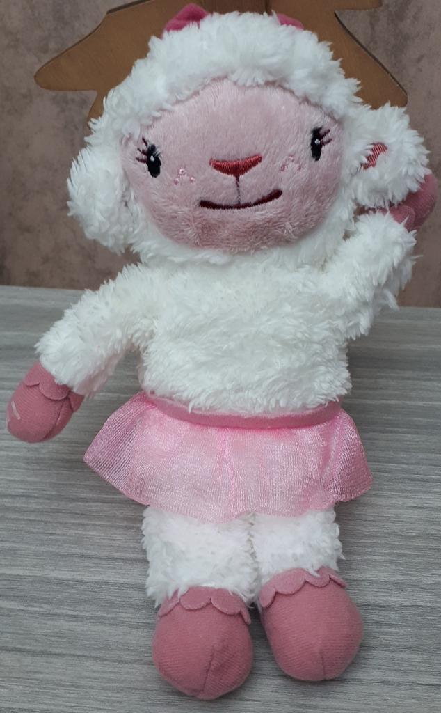 Doudou Doc Mc Stuffins interactif blanc rose Disney Malt, Enlèvement ou Envoi, Comme neuf, Autres types