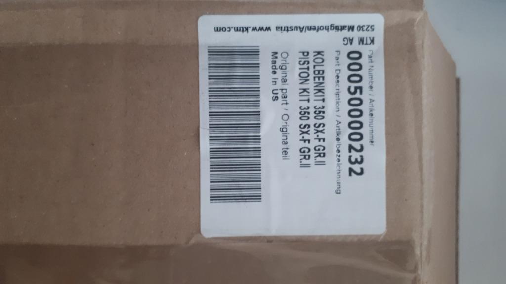 00050000232 KTM Piston kit 350 SX-F GR II, Ophalen of Verzenden, Nieuw