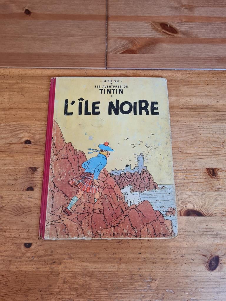 BD Tintin L'île noire 1954, Enlèvement ou Envoi, Une BD, Utilisé, Hergé