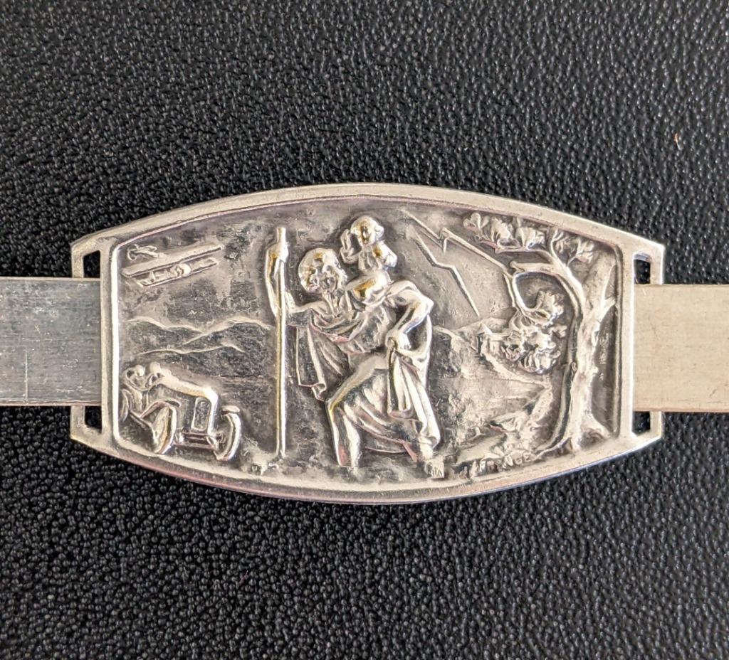 St Christoffel armband, gesp, verzilverd, Ophalen of Verzenden, Nieuw, Sieraad, Christendom | Katholiek