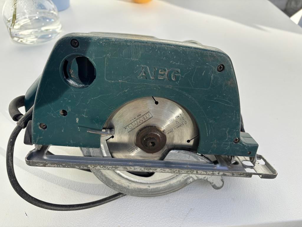 AEG cirkelzaag, Doe-het-zelf en Bouw, AEG, Gebruikt, Cirkelzaag, 70 mm of meer