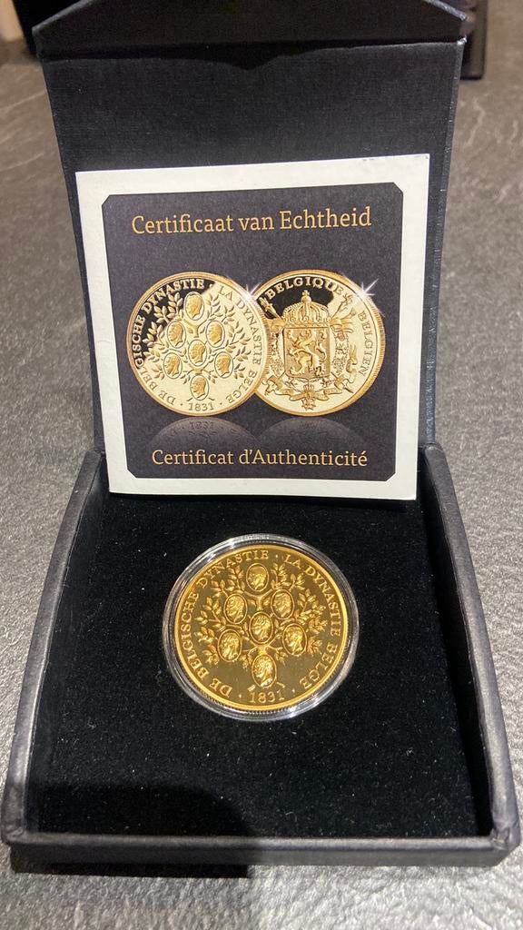 Munt brons omhuld met 24 karaat goud, Enlèvement, Or