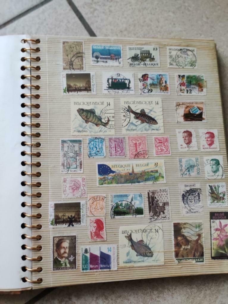 Postzegelalbum, Ophalen, Gestempeld, Dier of Natuur
