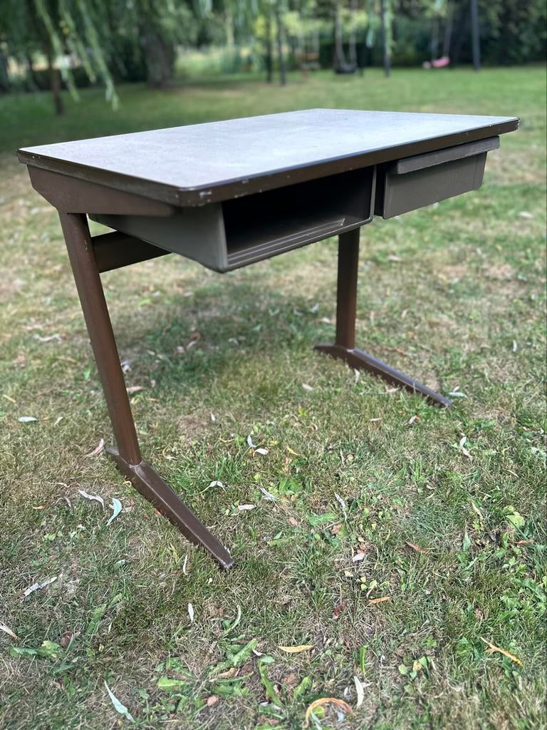 Vintage schoolbank kinderbureau buro kinderen bureau tafel, Kinderen en Baby's, Kinderkamer | Tafels en Stoelen, Ophalen, Gebruikt