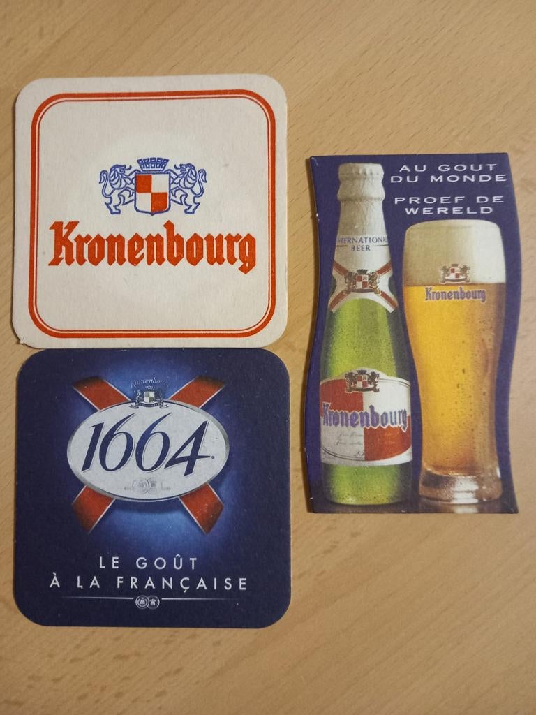 Bierviltjes Kronenbourg (140), Verzamelen, Ophalen of Verzenden, Zo goed als nieuw