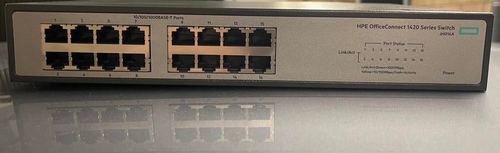 HPE officeconnect 16p switch, Ophalen of Verzenden, Zo goed als nieuw