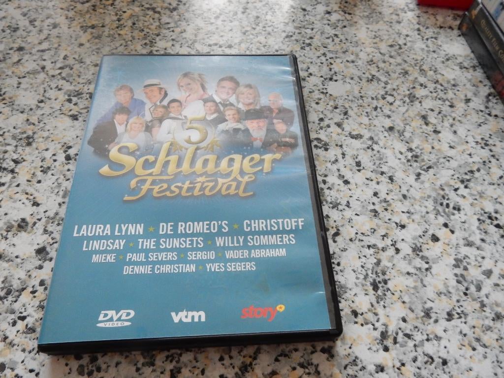 nr.2245- Dvd: schlager festival 5 -  muziek, Enlèvement ou Envoi, Comme neuf, Musique et Concerts