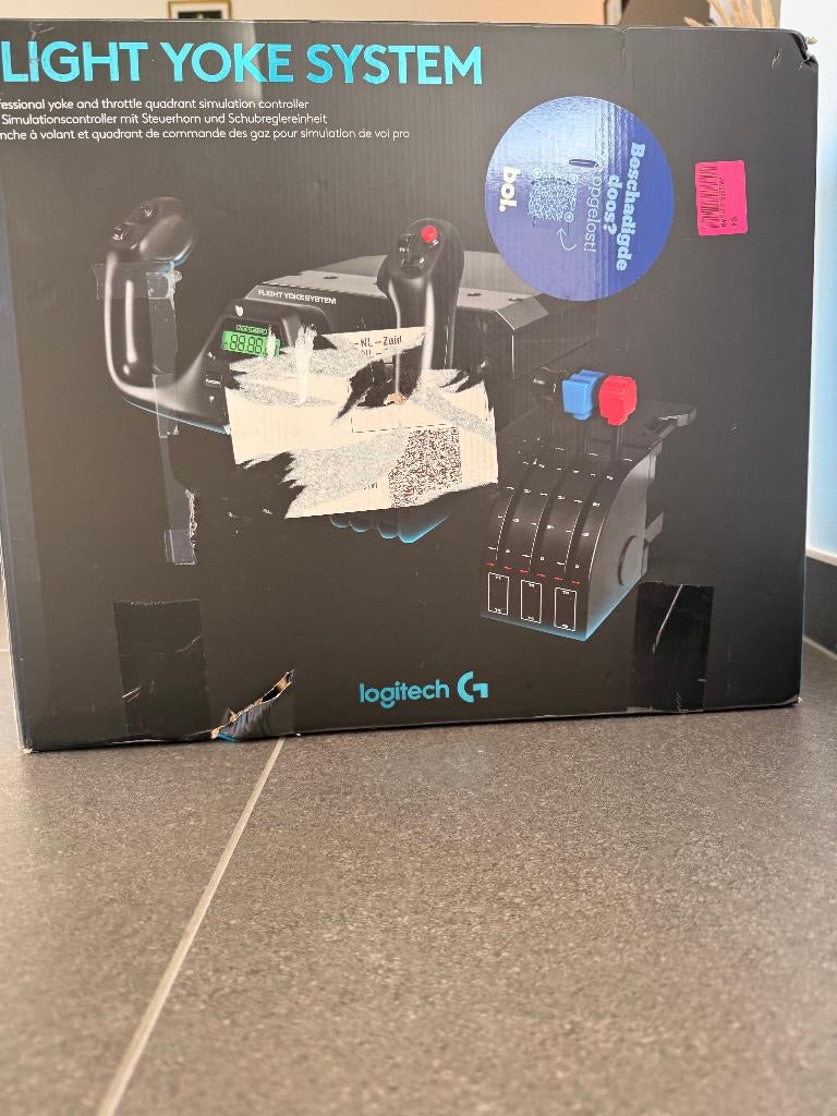 Logitech Flight Yoke System- Zo Goed Als Nieuw, Computers en Software, Ophalen of Verzenden, Zo goed als nieuw, Logitech
