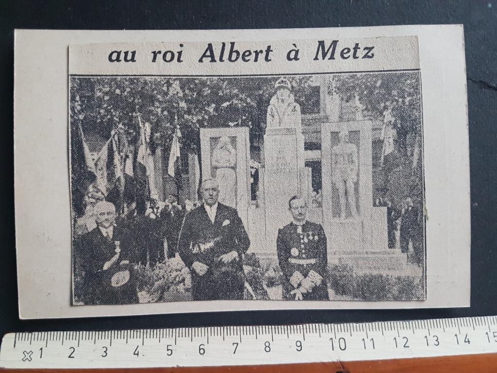 Coupure : Mémorial de guerre du Roi Albert à Metz, Collections, Envoi, Armée de terre, Photo ou Poster