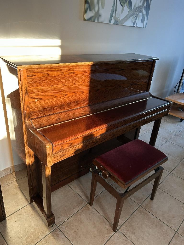 Staande piano, Muziek en Instrumenten, Ophalen, Bruin, Zo goed als nieuw, Piano