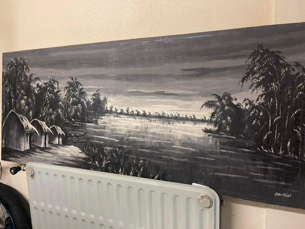 Afrikaanse schilderij, Antiek en Kunst, Ophalen
