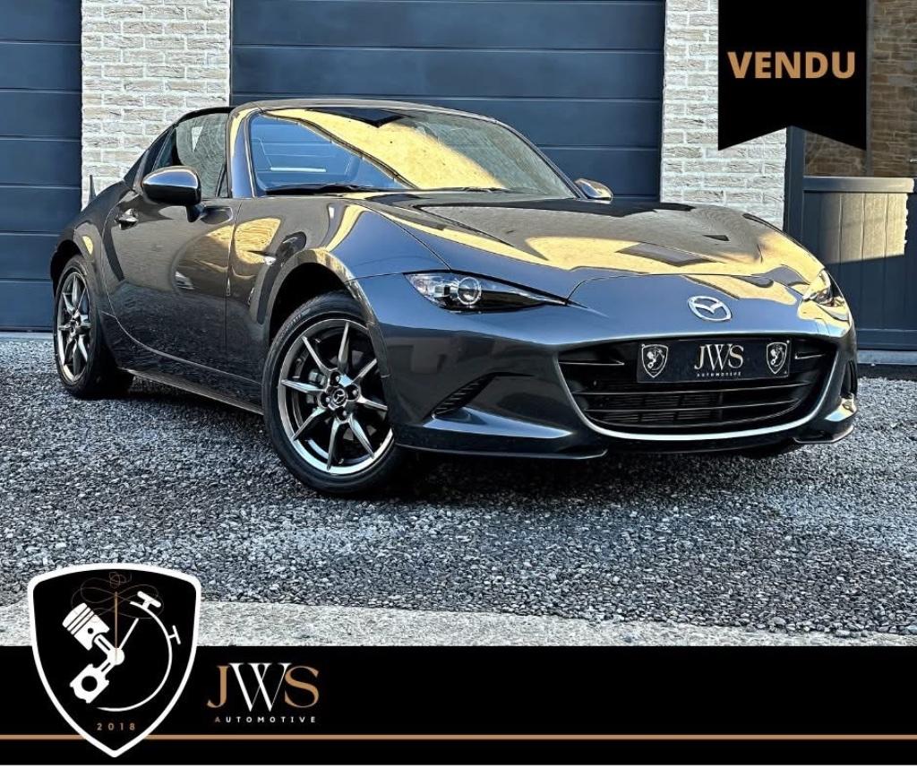Mazda MX-5 RF 1.5i  ** VENDU **, Autos, Mazda, Cuir, Argent ou Gris, Achat, 1114 kg
