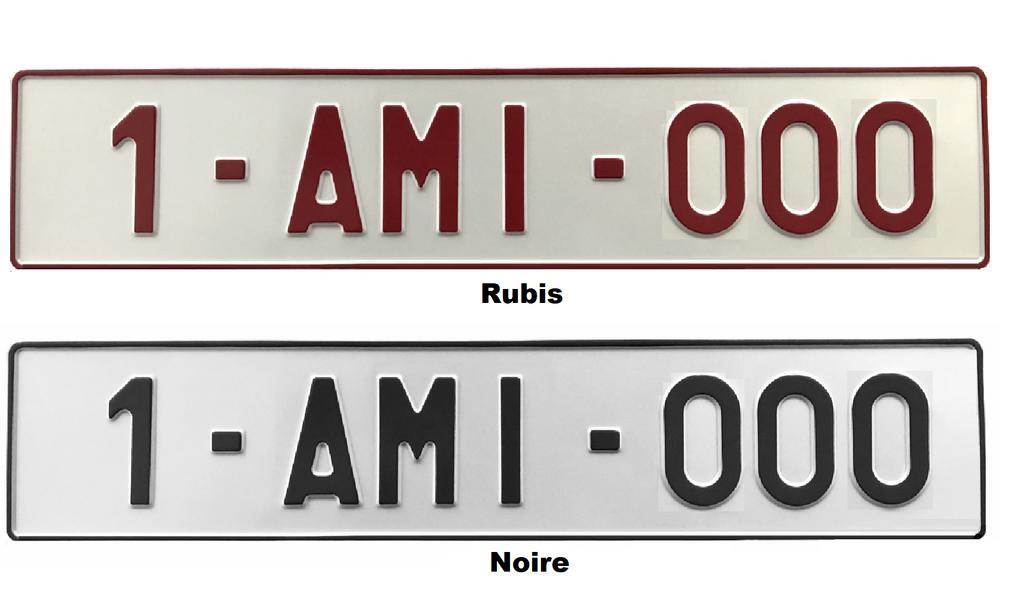 Plaque immatriculation sans B, Autos : Divers, Tuning & Styling, Enlèvement ou Envoi