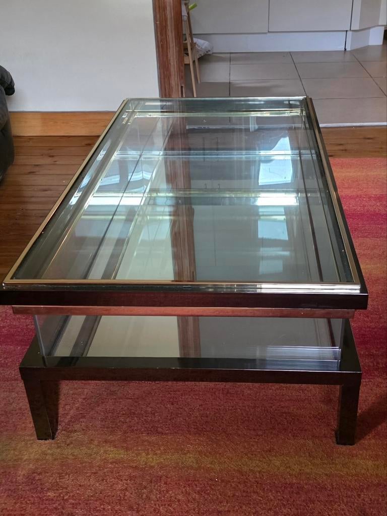 Table basse vintage design maison Jansen année '70, Huis en Inrichting, Ophalen, Gebruikt