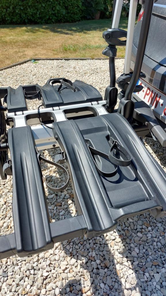 thule easyfold fietsdrager fietsrek huren bagagewagen 5 fiet, Enlèvement ou Envoi, Support d'attelage, 3 vélos ou plus, Comme neuf