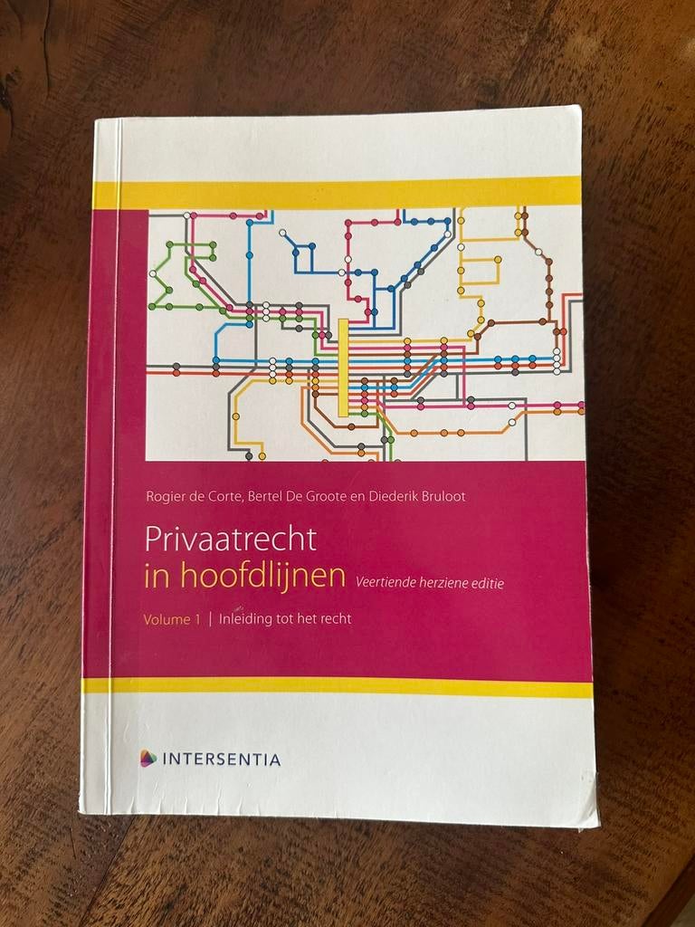 Privaatrecht in hoofdlijnen volume 1 /inleiding tot het rech, Boeken, Studieboeken en Cursussen, Ophalen of Verzenden, Gelezen