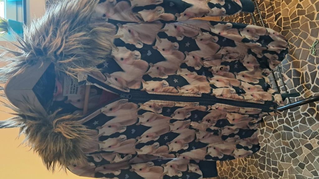 Veste d'hiver mim pi 140, Enlèvement ou Envoi, Mim pi, Comme neuf, Fille