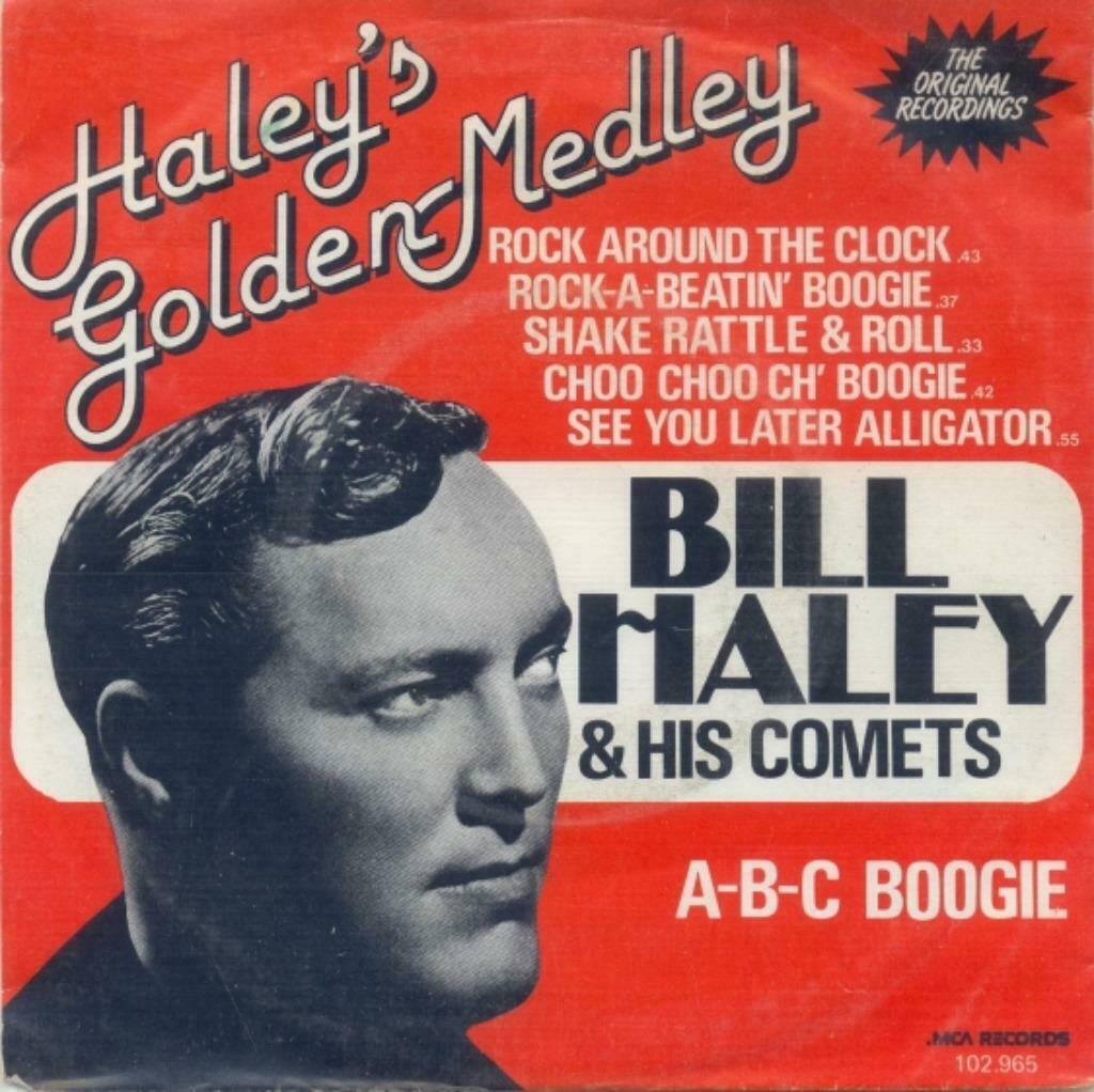 Bill Haley – Haley’s Golden Medley – Single – 45 rpm, Enlèvement ou Envoi, Utilisé, Pop