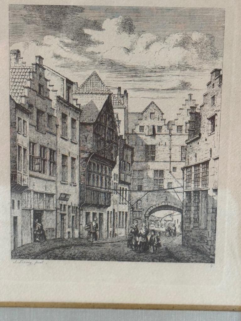 Oude tekening Ruckersplein Antwerpen, Enlèvement